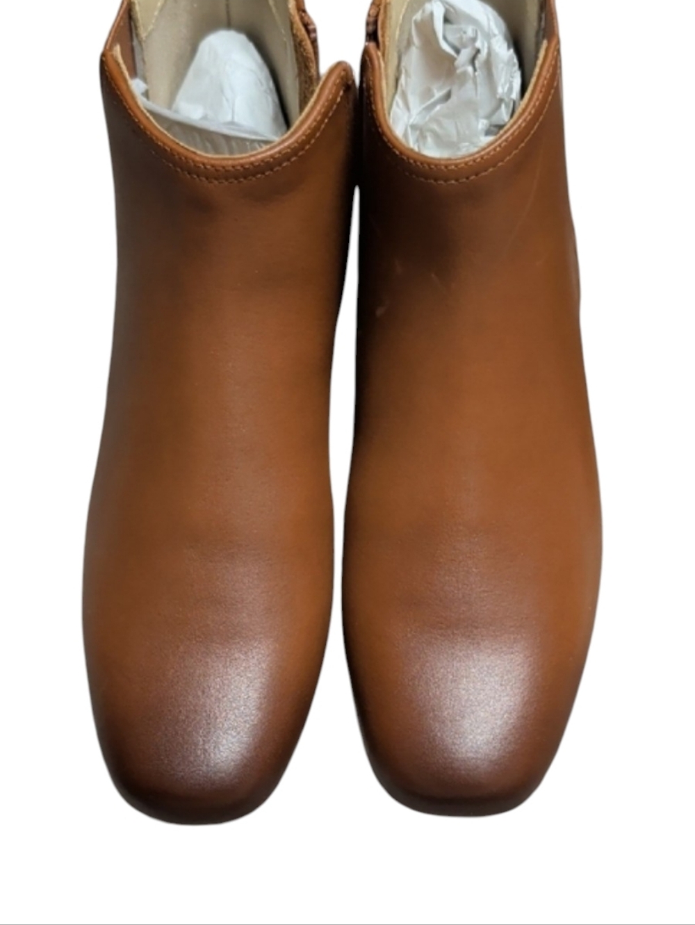 ABEO VIA BOOT Caramel Leather Ankle Boots NWB